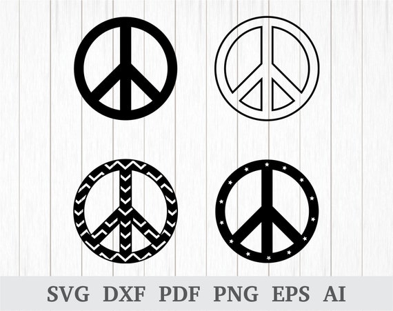 Peace Sign Svg File Peace Symbol Svg Peace Svg Peace Sign Etsy Uk