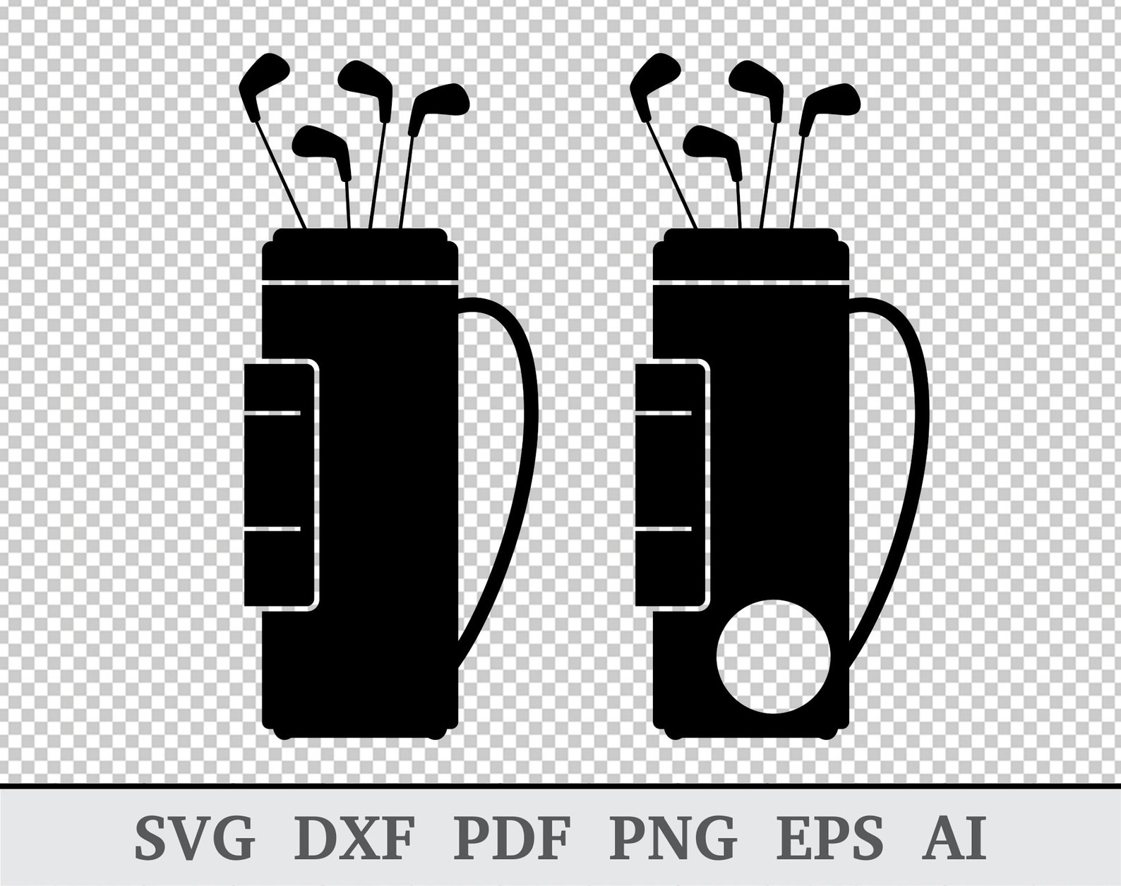 Golf Bag SVG Golf Bag Monogram SVG Golf SVG Golf Bag Etsy New Zealand