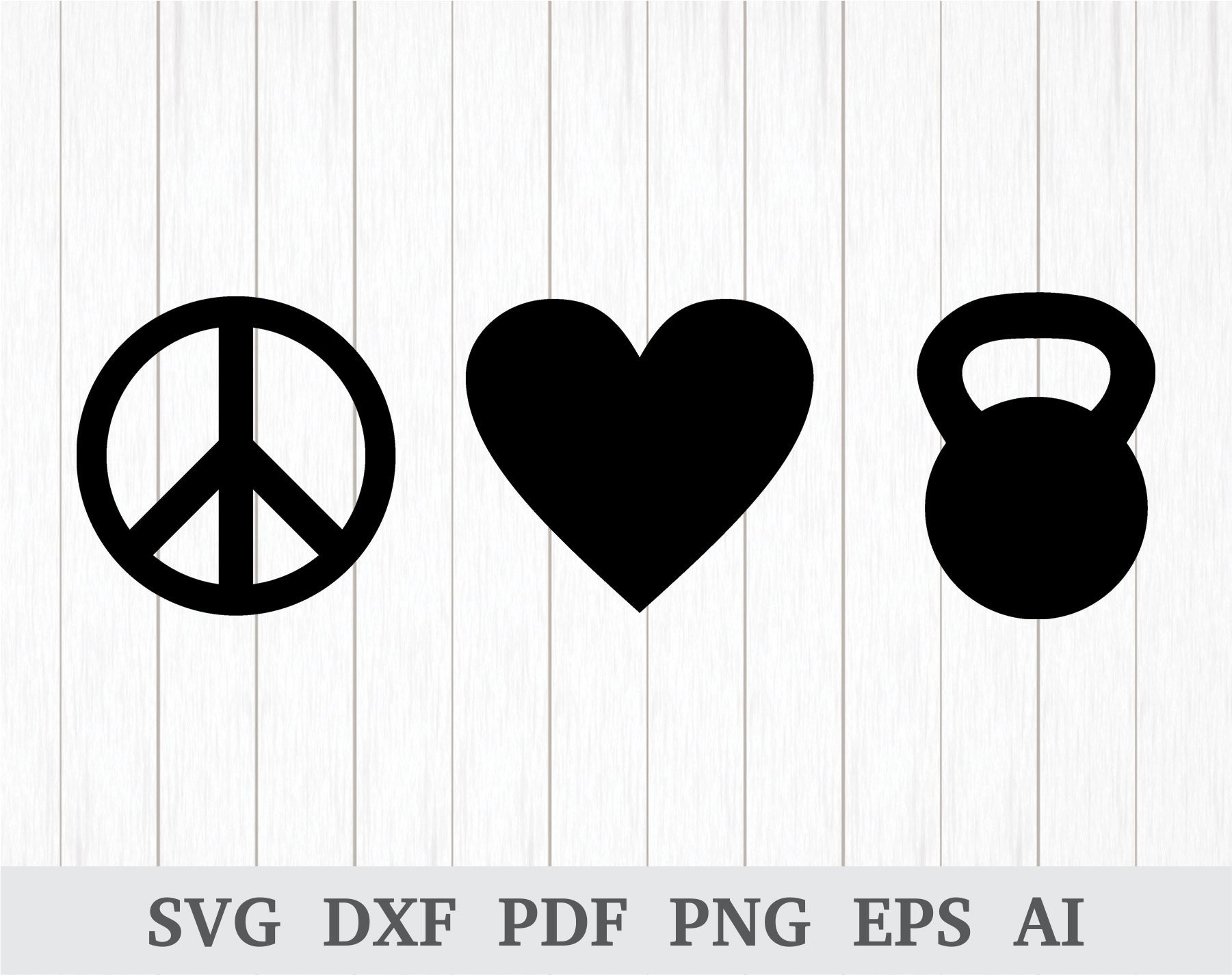 Peace Love Gym SVG, Gym SVG, Workout Svg, Fitness SVG, Body Building Svg,  Svg Cutting File, Cricut & Silhouette, Dxf, Ai, Pdf, Png, Eps -  Canada