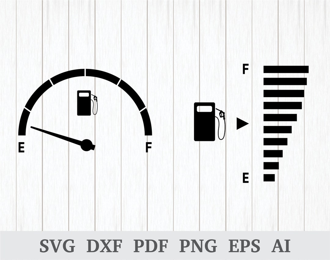 Gas Meter SVG, Gas SVG, Empty Gas Svg, Empty Fuel Svg, Fuel Gauge SVG