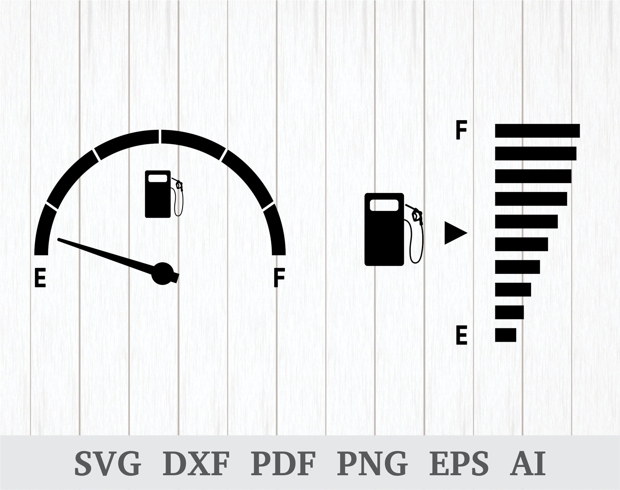 Gas Meter SVG Gas SVG Empty Gas Svg Empty Fuel Svg Fuel Etsy UK