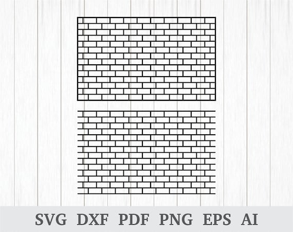 Download Brick SVG Brick wall svg Brick Pattern svg Brick Wall | Etsy