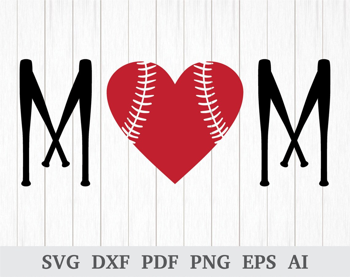 Free Free Baseball Mom Heart Svg 449 SVG PNG EPS DXF File