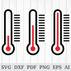 Thermometer svg, Thermometer Clipart, Thermometer Vector, Temperature svg, Doctor svg, cricut & silhouette, vinyl, dxf, ai, pdf, png, eps