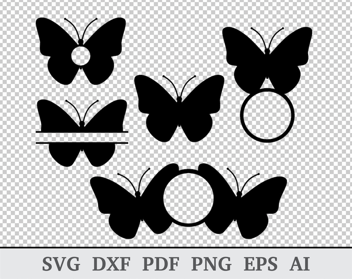 Butterfly SVG Butterfly Monogram SVG Butterflies Svg - Etsy UK