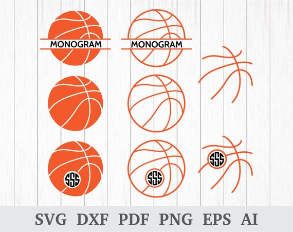 Download Basketball Monogram Svg Basketball Svg Sports Svg Etsy