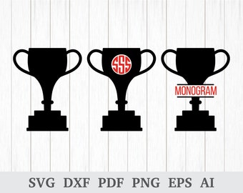 Trophy svg, Trophy Clipart, Trophy Vector, Awards Svg, Prize SVG, Winner svg, Trophies svg, cricut & silhouette, dxf, ai, pdf, png, eps