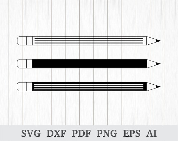 Download Pencil Svg Pencil Clipart Pencil Vector Pencil Clip Art Etsy