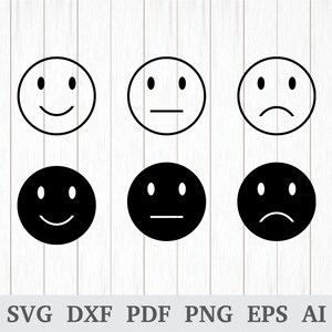 Smiley Svg, Smiley Face Svg Files, Smiley Face SVG, Smiley Vector, Smiley Clipart, cutting file, cricut & silhouette, dxf, ai, pdf, png, eps
