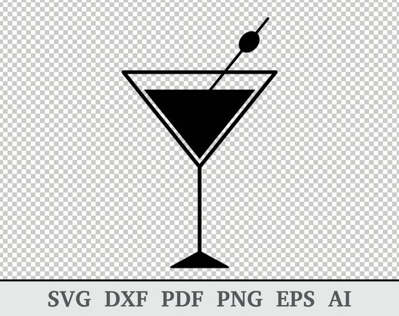 Martini Glass SVG, PNG, PDF, Martini svg, cocktails svg, alcohol svg, Martini  Glass png