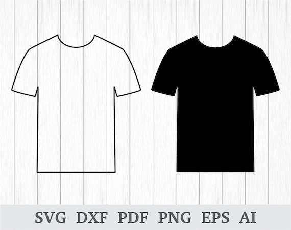 Download T Shirt Svg Tee Vector T Shirt Clipart Tshirt Svg Clothing Etsy