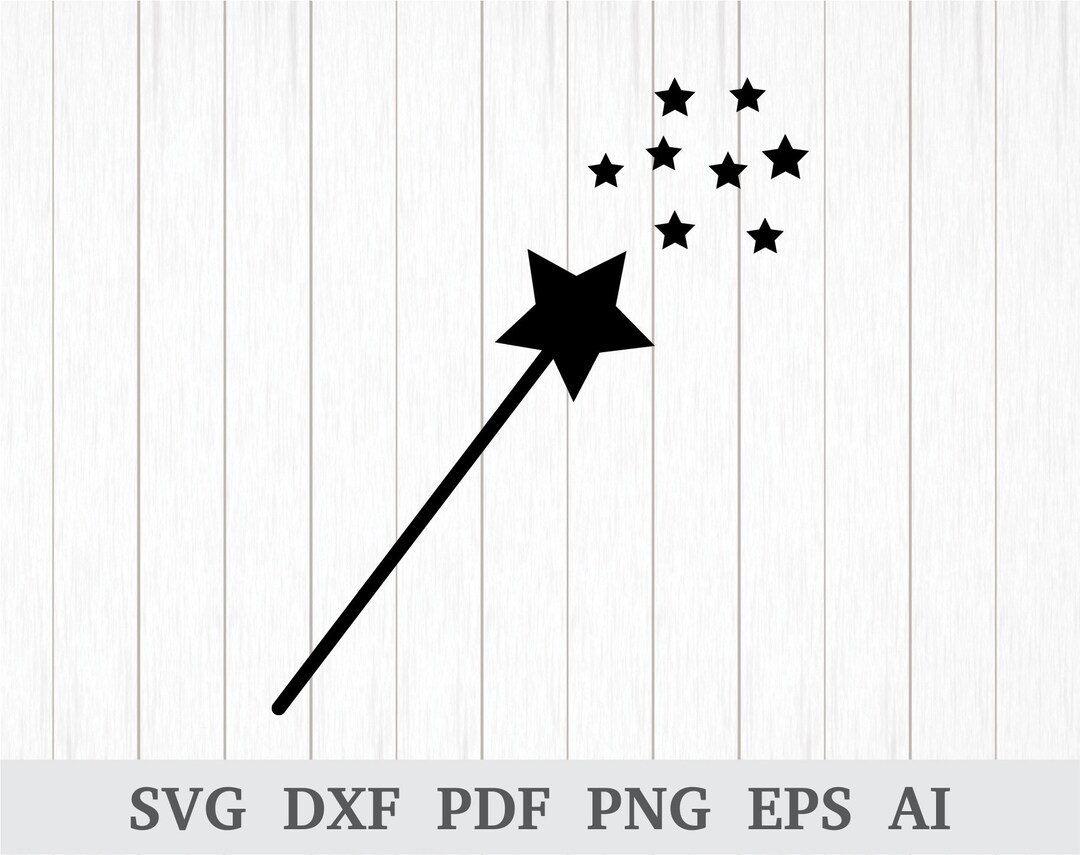 Magic Wand SVG, Wand SVG , Fairy Wand SVG, Fairy Svg , Birthday Svg