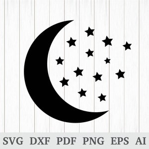 Free Star Moon Clipart - Download in Illustrator, EPS, SVG, JPG, PNG