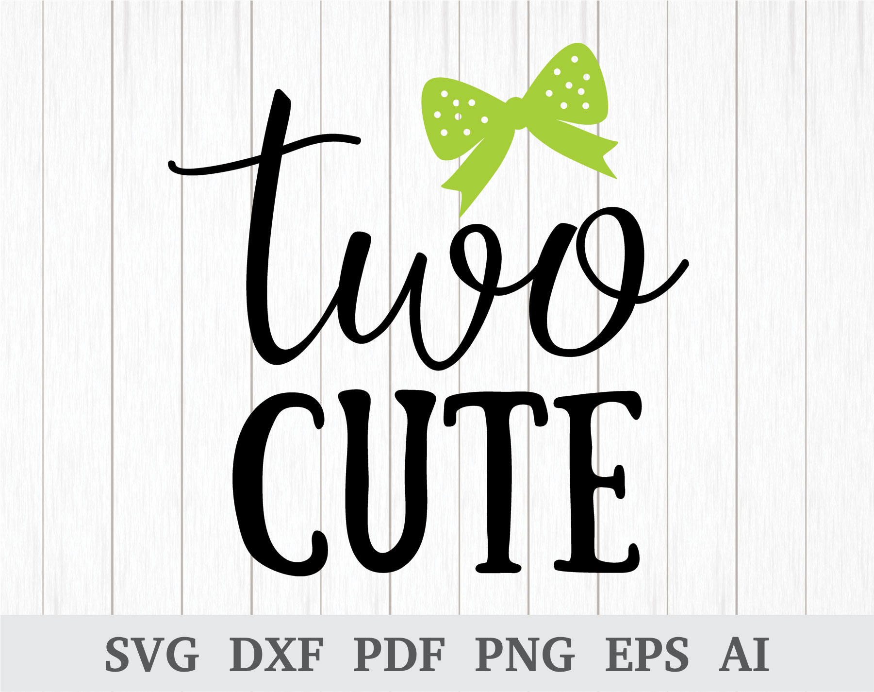 Download Two Cute Svg Second Birthday Svg Baby Girl 2nd Birthday Svg Cutting Files Quote Svg Cricut Silhouette Vinyl Dxf Ai Pdf Png Eps