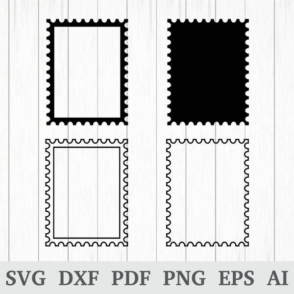 Postage Stamp svg, Postage Stamp Clipart, Postage Stamp vector, Post svg, cutting file, cricut & silhouette, vinyl, dxf, ai, pdf, png, eps