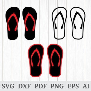 Flip Flops svg, Flip Flop SVG, Flip Flops Clipart, Flip Flops Vector, Beach SVG, cricut & silhouette, vinyl, dxf, ai, pdf, png, eps