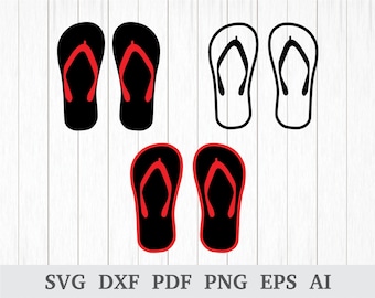Flip Flops svg, Flip Flop SVG, Flip Flops Clipart, Flip Flops Vector, Beach SVG, cricut & silhouette, vinyl, dxf, ai, pdf, png, eps