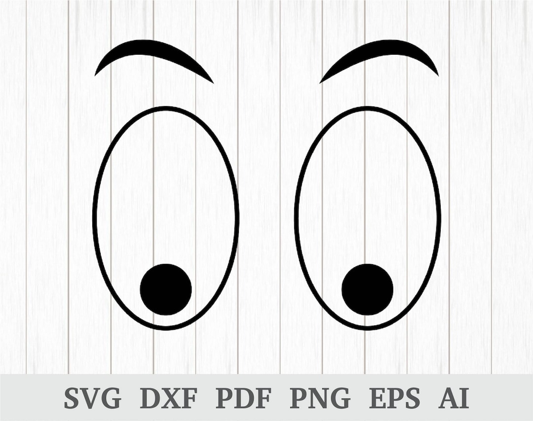 Eyes Svg, Cartoon Eyes Svg, Goofy Eyes Svg, Cartoon Eyes Clip Art