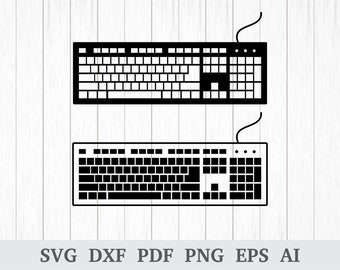 Keyboard SVG, Computer keyboard svg , Computer svg, Keypad svg, Computer Keys svg, cricut & silhouette, vinyl, dxf, ai, pdf, png, eps
