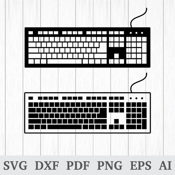 Keyboard SVG, Computer keyboard svg , Computer svg, Keypad svg, Computer Keys svg, cricut & silhouette, vinyl, dxf, ai, pdf, png, eps