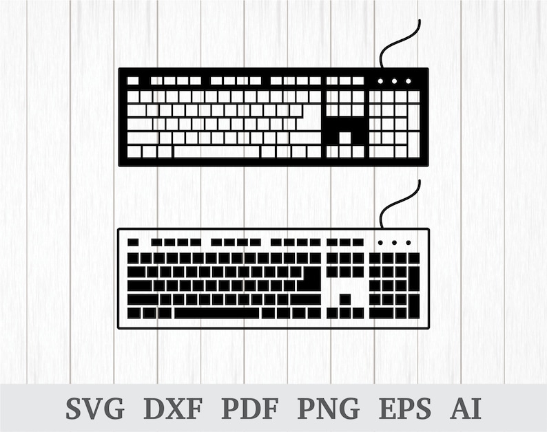 Keyboard SVG Computer keyboard svg Computer svg Keypad Etsy