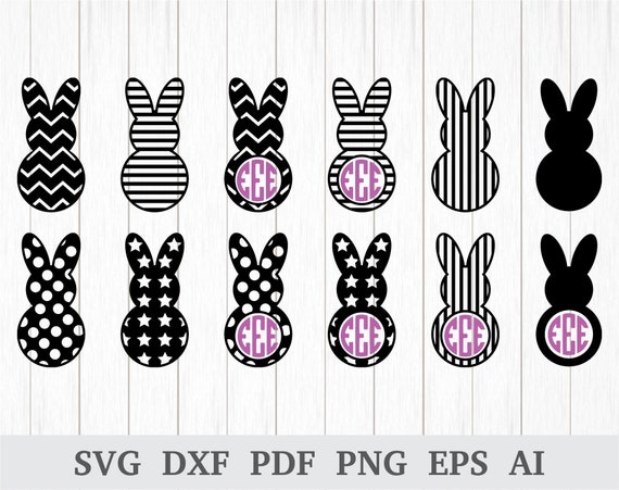 Download Easter Bunny Svg Easter Svg Easter Bunny Monogram Svg Etsy