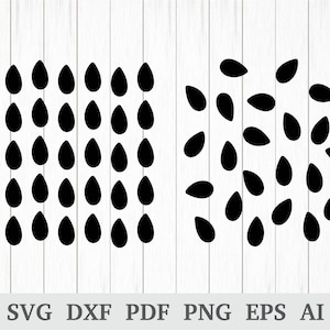 Sementes de melancia svg, Sementes SVG, Melancia Svg, Padrão de sementes de melancia, Kawaii svg, cricut e silhueta, vinil, dxf, ai, pdf, png, eps