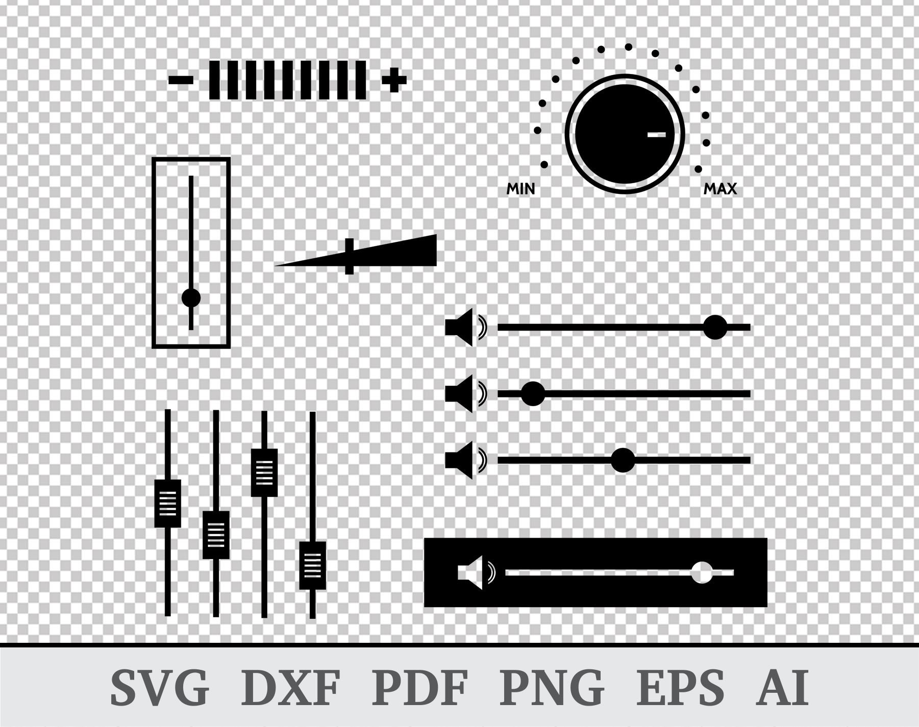 Volume Svg, Volume Levels Svg, Volume Slider Svg, Audio/sound Svg ...