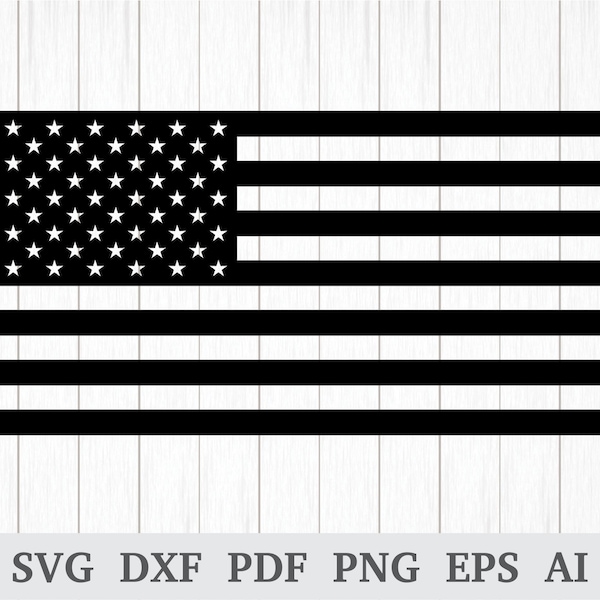 American Flag SVG, USA Flag SVG, 4th of July svg, American Flag Vector, American Flag Clipart, cricut & silhouette, screen printing