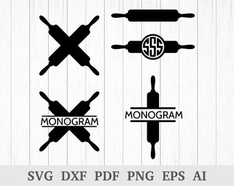 Rolling Pin SVG, Rolling Pin Vector, Baking Svg, Kitchen svg, Rolling Pin clipart, cricut & silhouette, vinyl, dxf, ai, pdf, png, eps
