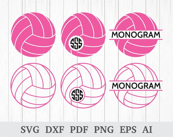 Download Volleyball Monogram Svg Volleyball Svg Sports Svg Etsy