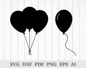 Balloons svg, Party SVG, Balloon Svg, Balloon clipart, Balloon vector, svg cutting file, cricut & silhouette, vinyl, dxf, ai, pdf, png, eps