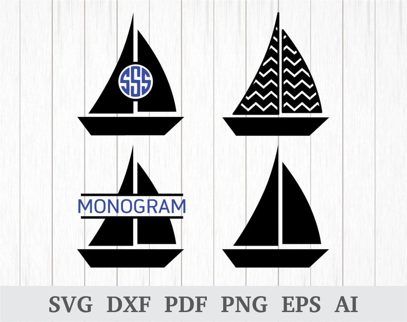 Download Sailboat SVG Boat SVG Nautical SVG Sailboat Clipart | Etsy