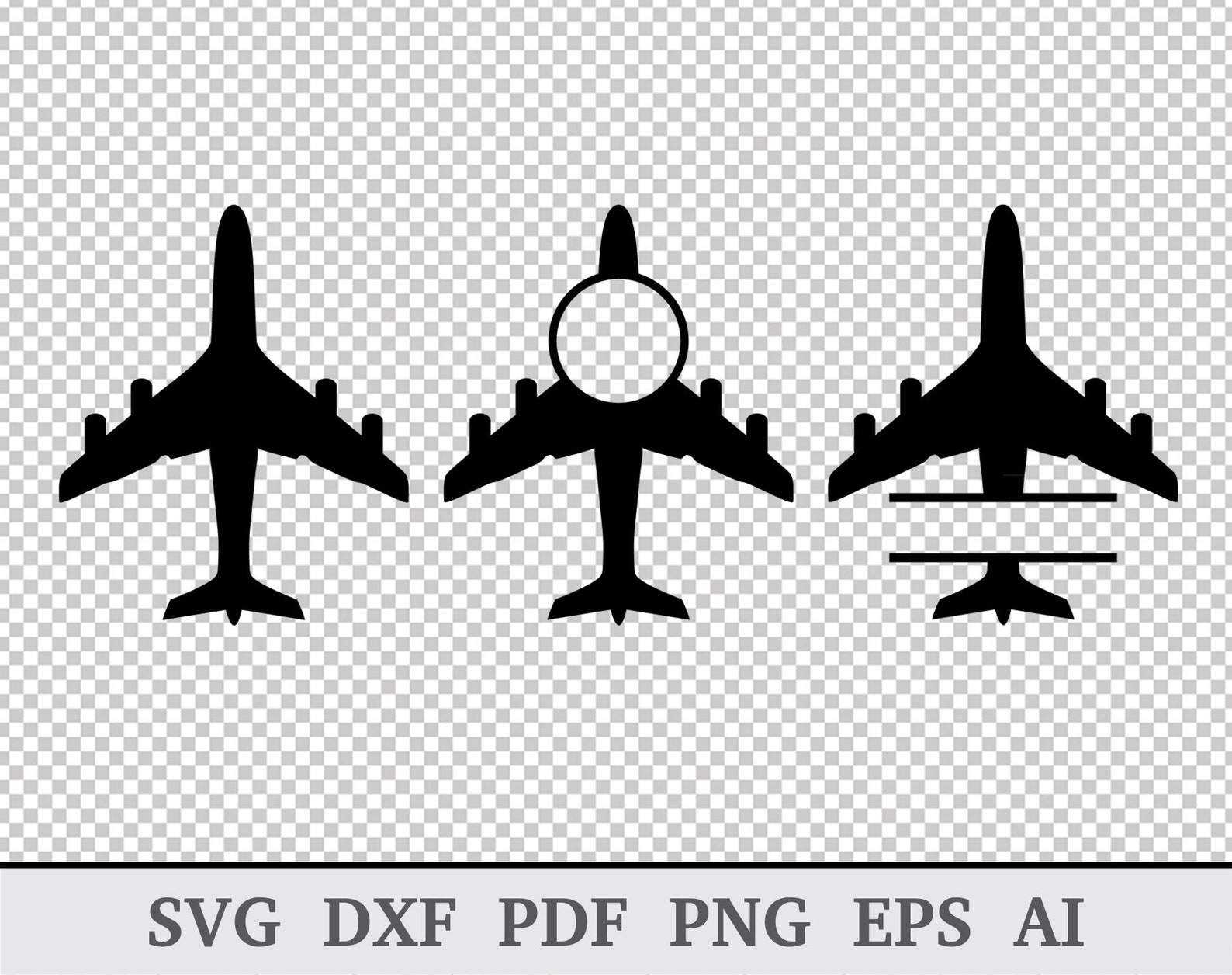 Airplane Svg Plane Svg File Airplane Monogram SVG Airplane - Etsy