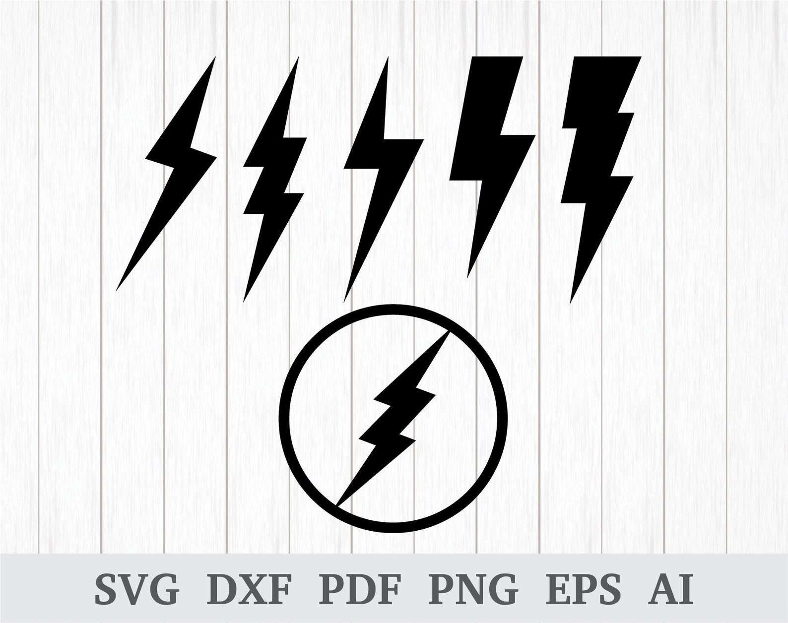 Lightning Svg Flashing Clipart Bolt Svg Dxf Cutting Template Etsy ...