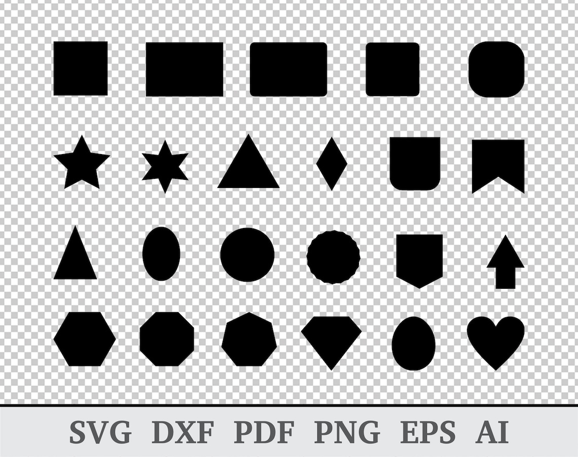 Basic Shapes Svg, Basic Shapes Clipart, Basic Shapes Vector, Basic ...