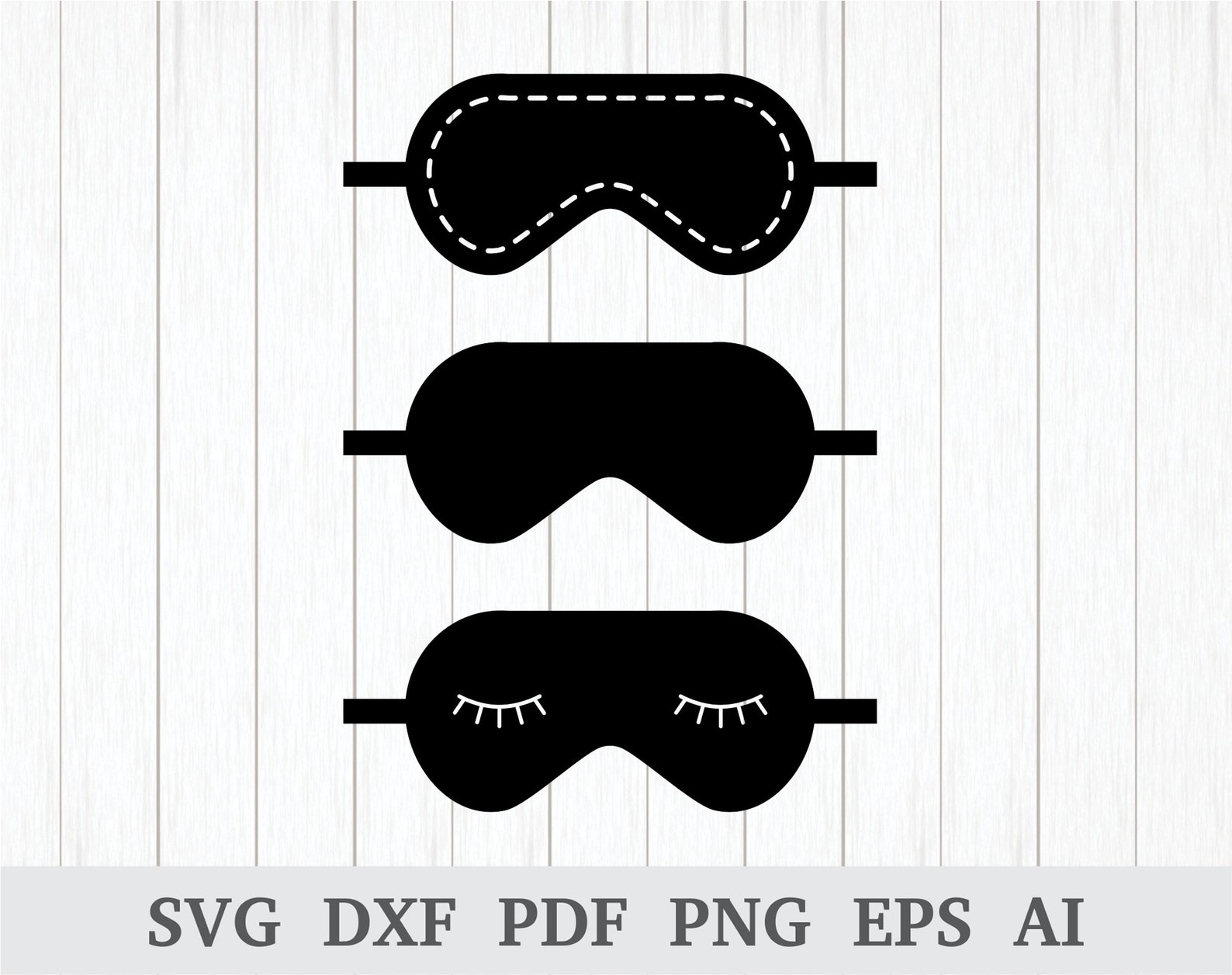 Sleeping Mask SVG Sleeping Mask Vector Sleep Mask Svg Etsy
