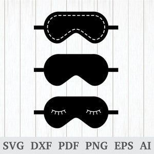 Slapend masker SVG, Slaapmasker vector, Slaapmasker svg, Slapend Masker clipart, svg snijden bestand, cricut & silhouet