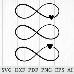 Infinity Heart Svg, Infinity Svg, Infinity Svg Bundle, Infinity Symbol SVG, Infinity Sign SVG, cricut & silhouette, screen, dxf, png, eps