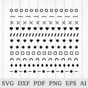 Lines clipart, Lines vector, Lines SVG, Dotted lines svg, Dot line svg, svg cutting file, cricut & silhouette, vinyl, dxf, ai, pdf, png, eps