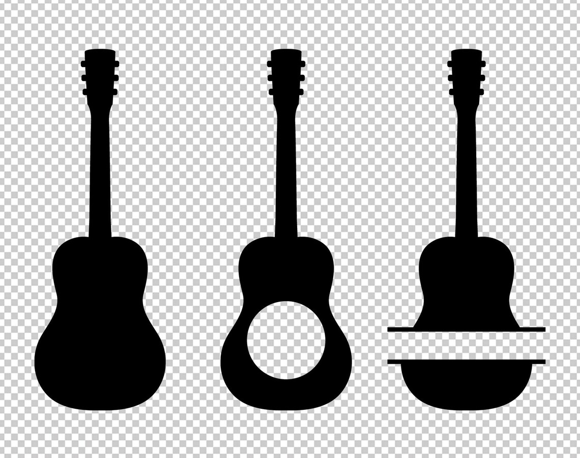 Download Guitar Monogram SVG Guitar Silhouette SVG Guitar Clipart ...
