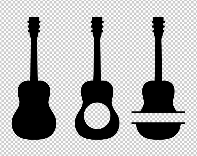 Download Guitar Monogram SVG Guitar Silhouette SVG Guitar Clipart ...