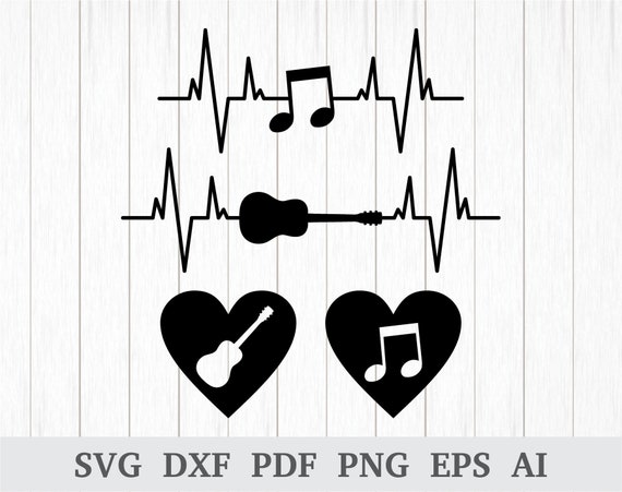 Heartbeat Svg Heart Beat Svg Music Heart Svg Heart Pulse Etsy