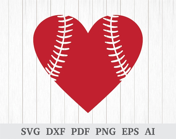 Download Baseball Stitches Heart Svg Sports Svg Baseball Svg Svg Etsy