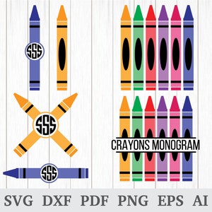Crayons SVG, Crayon SVG, School svg, Teacher SVG, Colors svg, Crayons Clipart, cutting files,cricut & silhouette, dxf, ai, pdf, png, eps