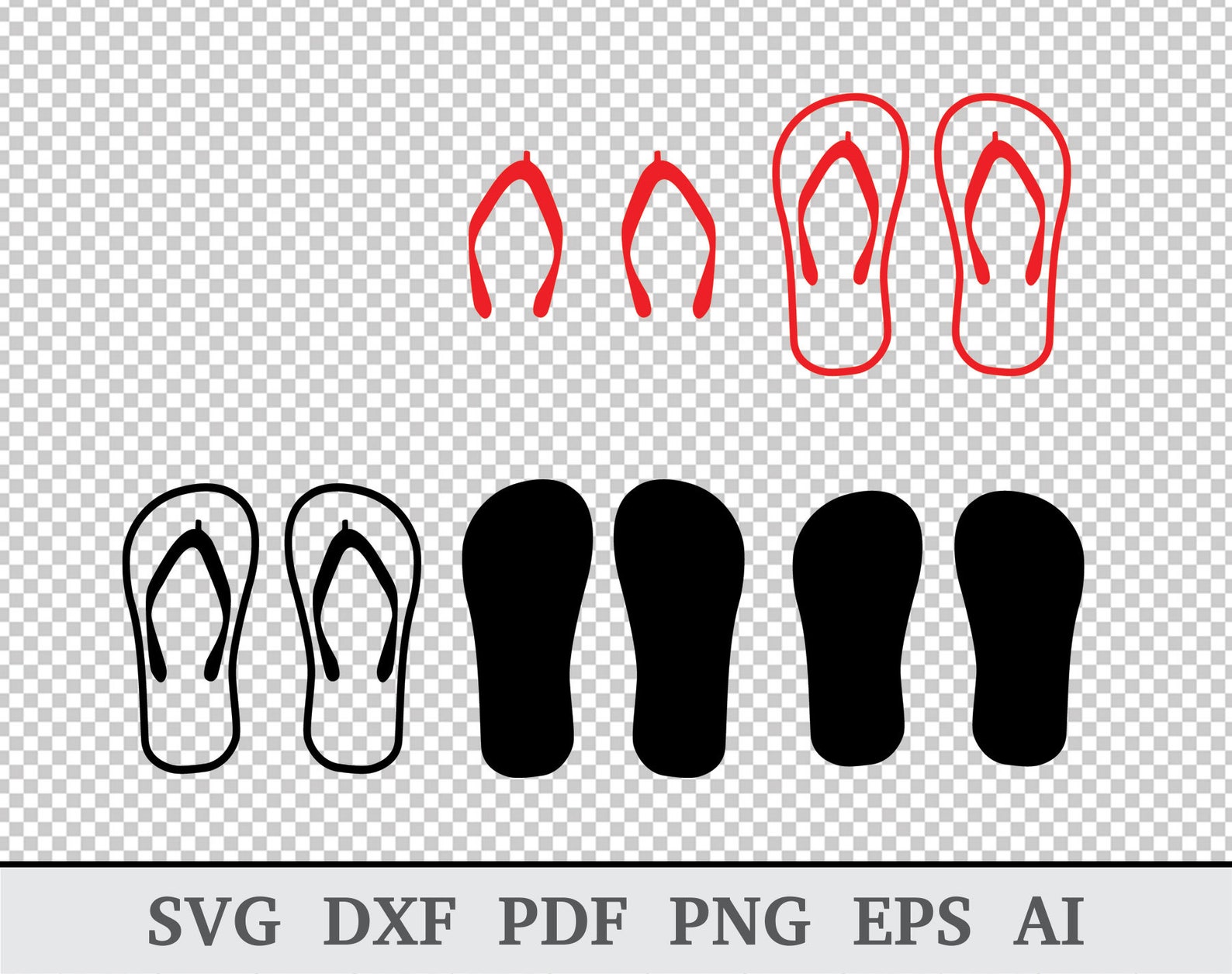 Flip Flops Svg Flip Flop SVG Flip Flops Clipart Flip Flops - Etsy