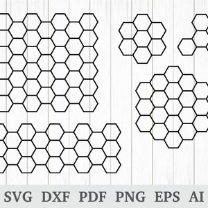 Honeycomb SVG, Honeycomb Pattern SVG, Hexagon svg, Beehive svg, Bee SVG , Hexagon pattern svg, cricut & silhouette, dxf, ai, pdf, png, eps