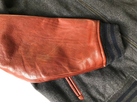 Vintage GAP Wool Leather Raglan Varsity Jacket (V… - image 6