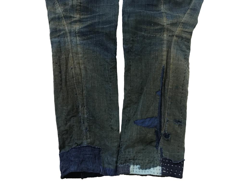 ● Kashiko ● Embroied Nonfade Denim Pants MUSINSA | KASHIKO Embroidered Nonfade Denim Pants - Blue