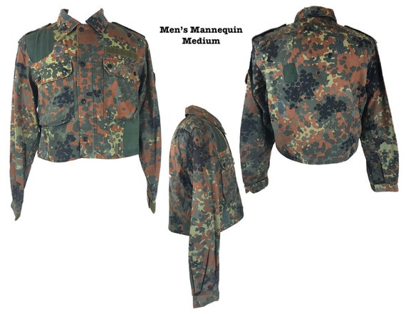 Reworked Vintage 90's German Military Flecktarn Camo Patchwork